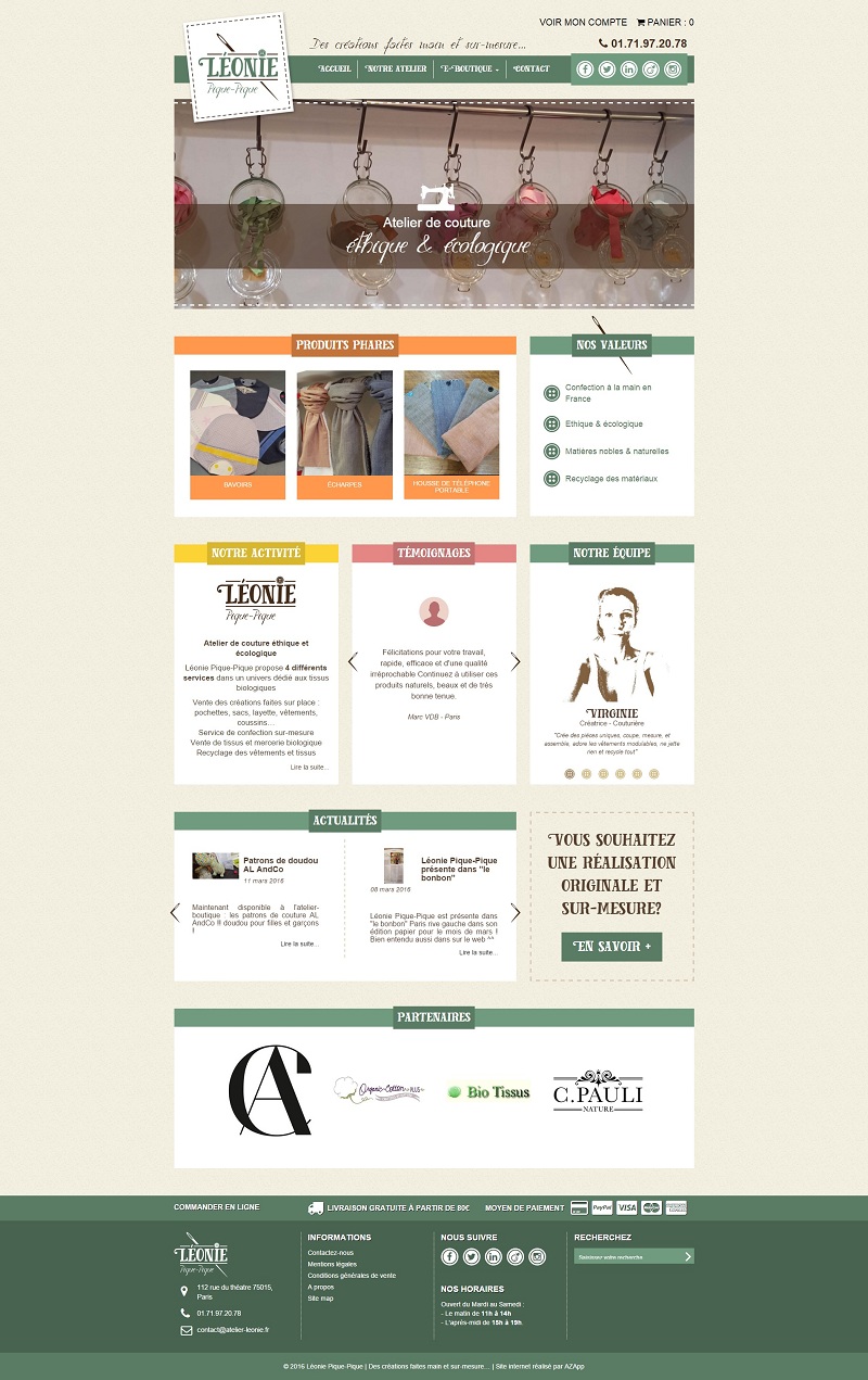 Site de Léonie Pique-Pique