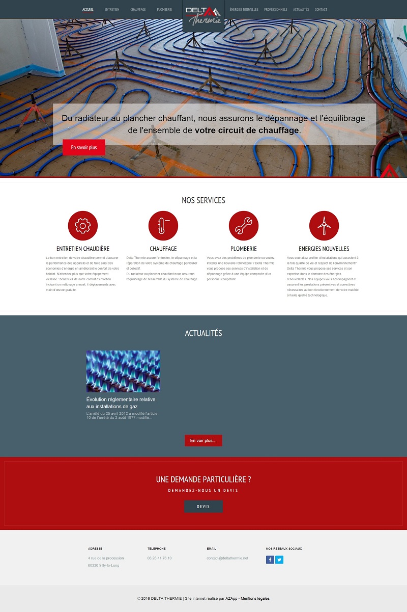 Site de Delta Thermie