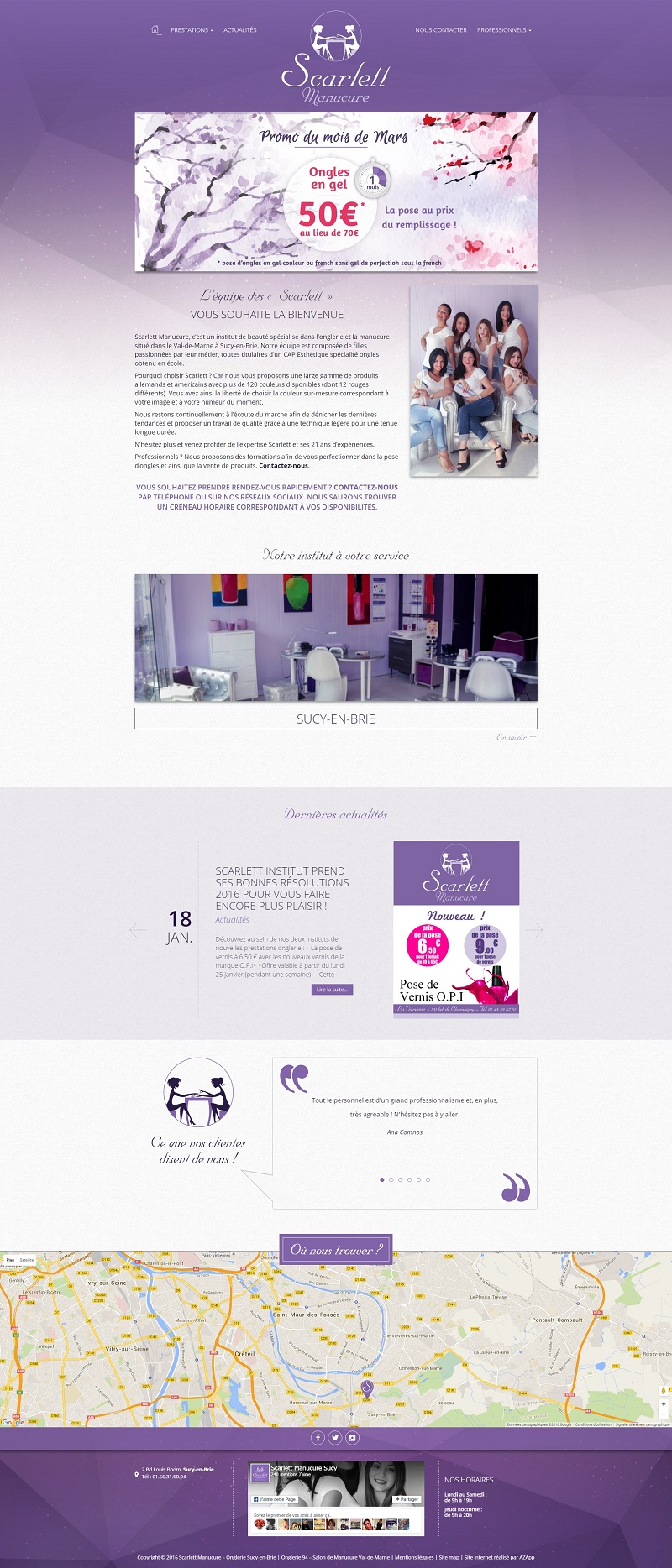 Site de Scarlett Manucure